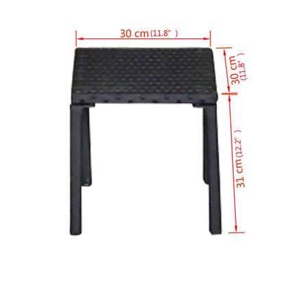 Espreguiçadeiras com mesa vime PE preto