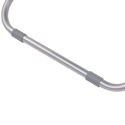 Cadeiras de jardim reclináveis 2 pcs aço cinzento