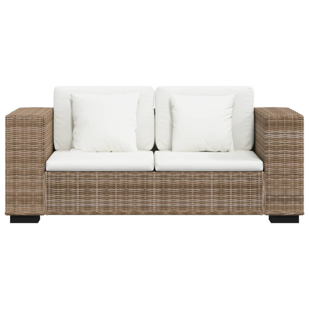 2 seater sofa set, 7 pcs, genuine rattan