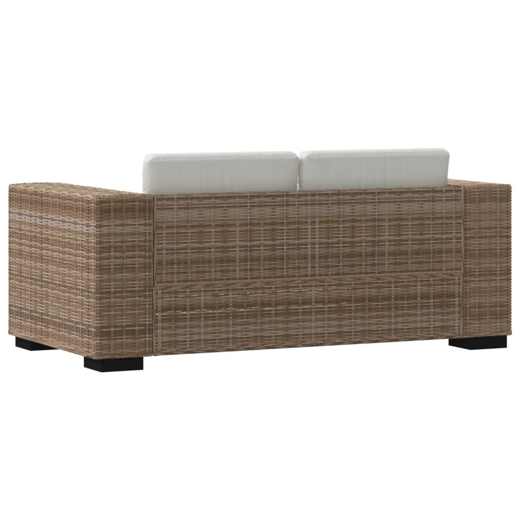 2 seater sofa set, 7 pcs, genuine rattan