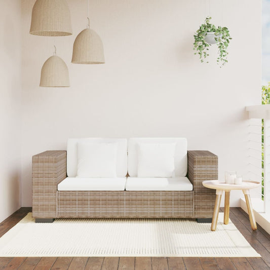 2 seater sofa set, 7 pcs, genuine rattan