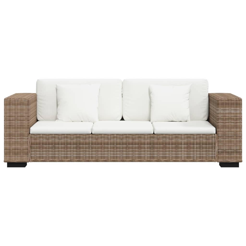3 seater sofa set, 8 pcs, genuine rattan