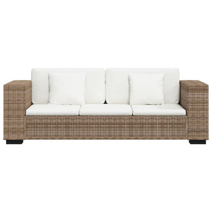 3 seater sofa set, 8 pcs, genuine rattan