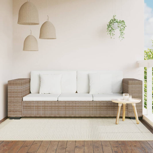 3 seater sofa set, 8 pcs, genuine rattan