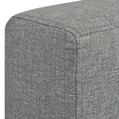 3-seater sofa in light grey fabric