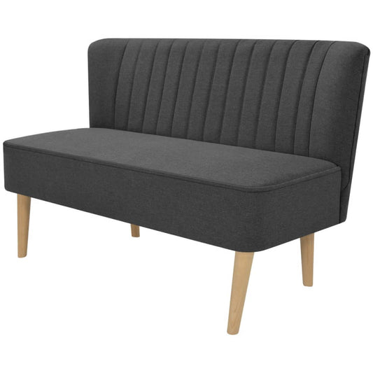 Fabric sofa 117x55.5x77 dark grey