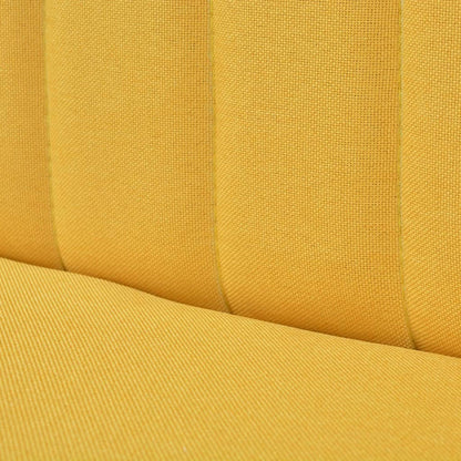 Sofá de tecido 117x55,5x77 cm amarelo