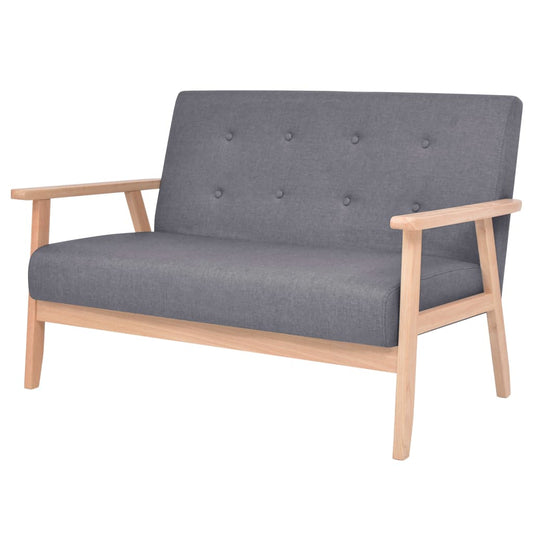 2 seater sofa in dark grey fabric