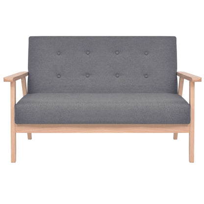 2 seater sofa in dark grey fabric