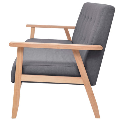 3-seater sofa in dark grey fabric
