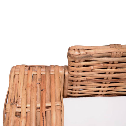 Conjunto de sofás 15 pcs vime genuíno