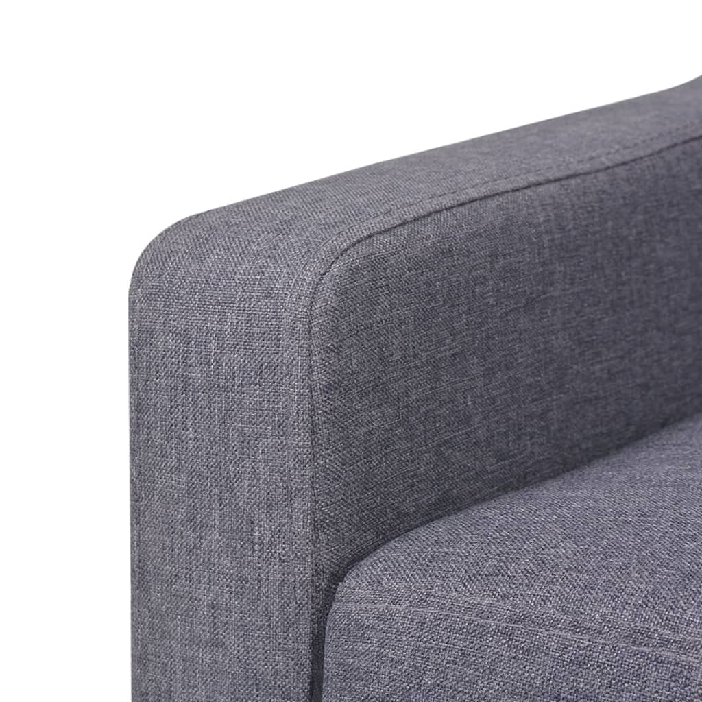 2-seater sofa in grey fabric
