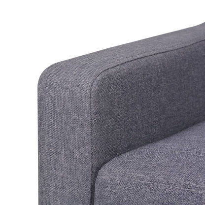 2-seater sofa in grey fabric