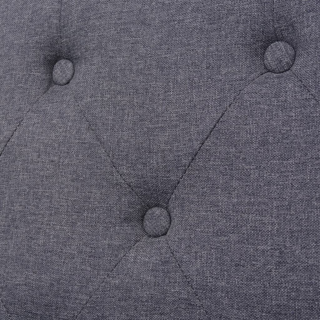 2-seater sofa in grey fabric