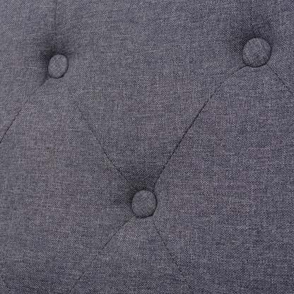 2-seater sofa in grey fabric