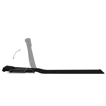 Folding Beach Mattresses 2 pcs Steel and Black Fabric