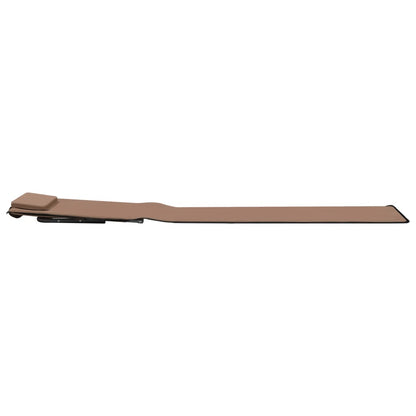 Folding Beach Mattresses 2 pcs Steel and Brown Fabric