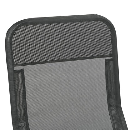 Folding sun loungers 2 pcs textilene anthracite