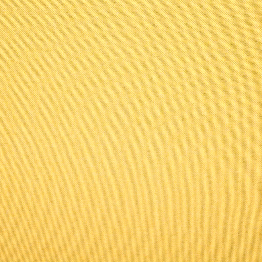 Sofá de 3 lugares estofos de tecido 172x70x82 cm amarelo