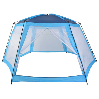 Pool tent 590x520x250 cm blue fabric