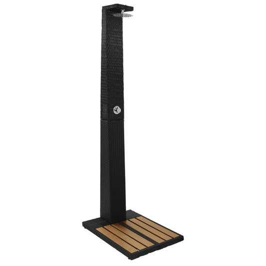 PE WPC wicker garden shower