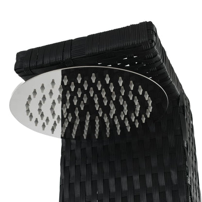 PE WPC wicker garden shower