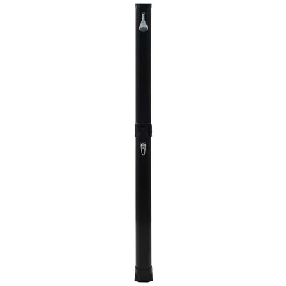 Foldable solar shower 214 cm 23 L black