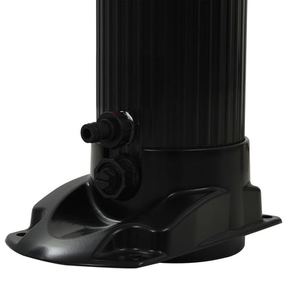 Foldable solar shower 214 cm 23 L black