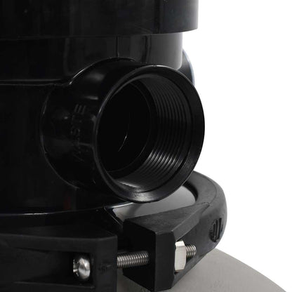 Sand filter for swimming pool with 4-position valve, grey, 350mm