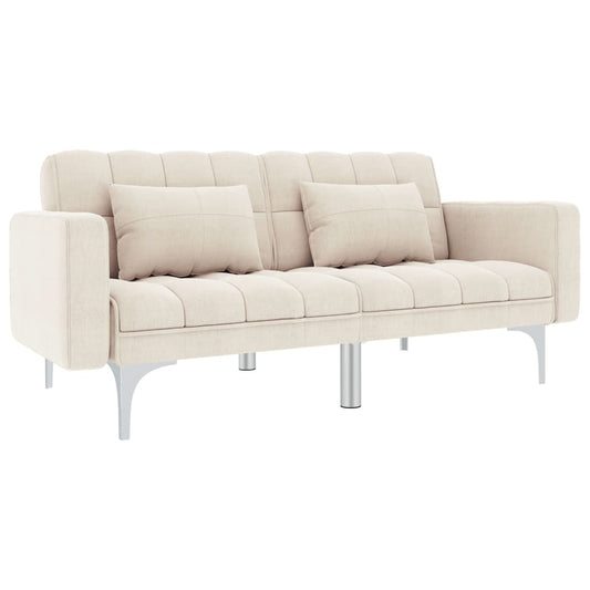 Cream fabric sofa bed
