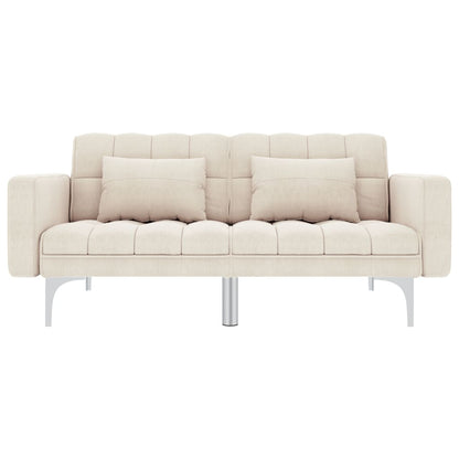 Cream fabric sofa bed