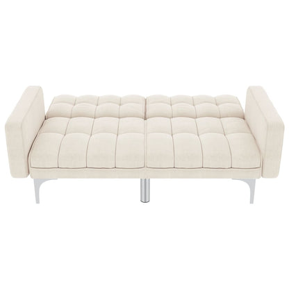 Cream fabric sofa bed