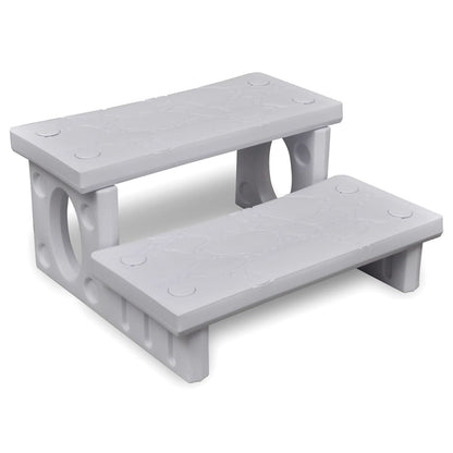 White spa steps
