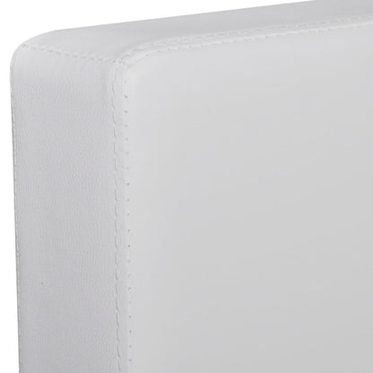 3 seater sectional sofa in white faux leather