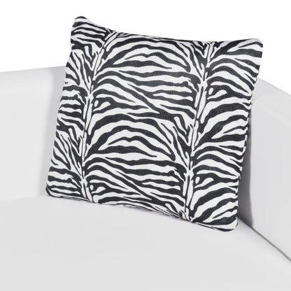 3-seater sofa in white faux leather