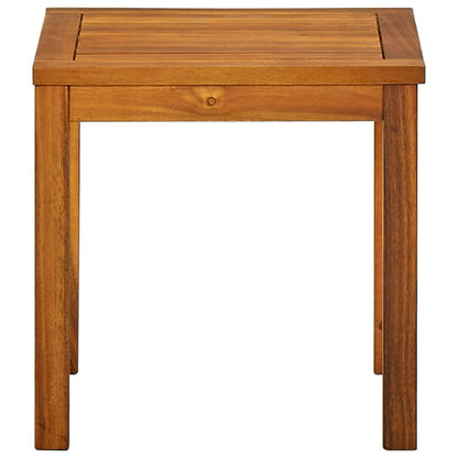 Espreguiçadeira com mesa madeira de acácia maciça e textilene