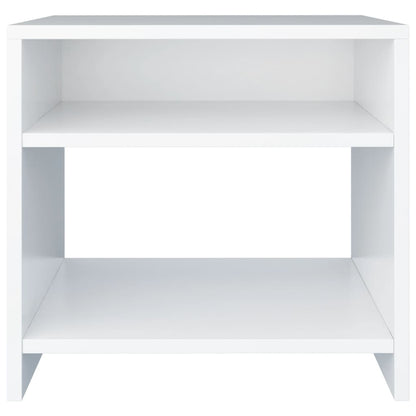 Bedside table 40x30x40 cm wood derivatives white