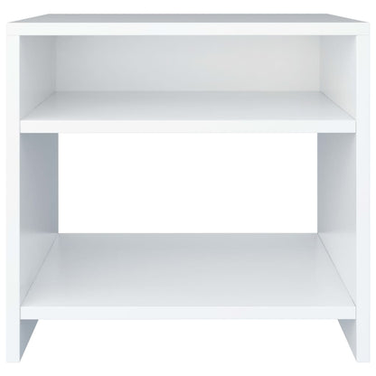 Bedside tables 2 pcs 40x30x40cm wood derivatives white