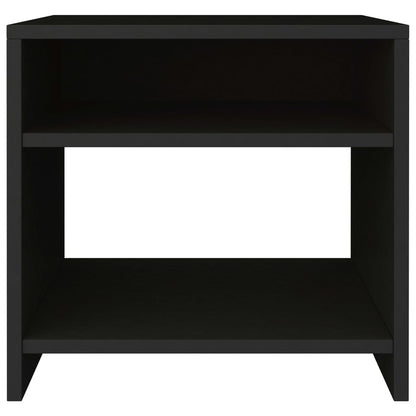 Bedside tables 2 pcs 40x30x40 cm wood derivatives black