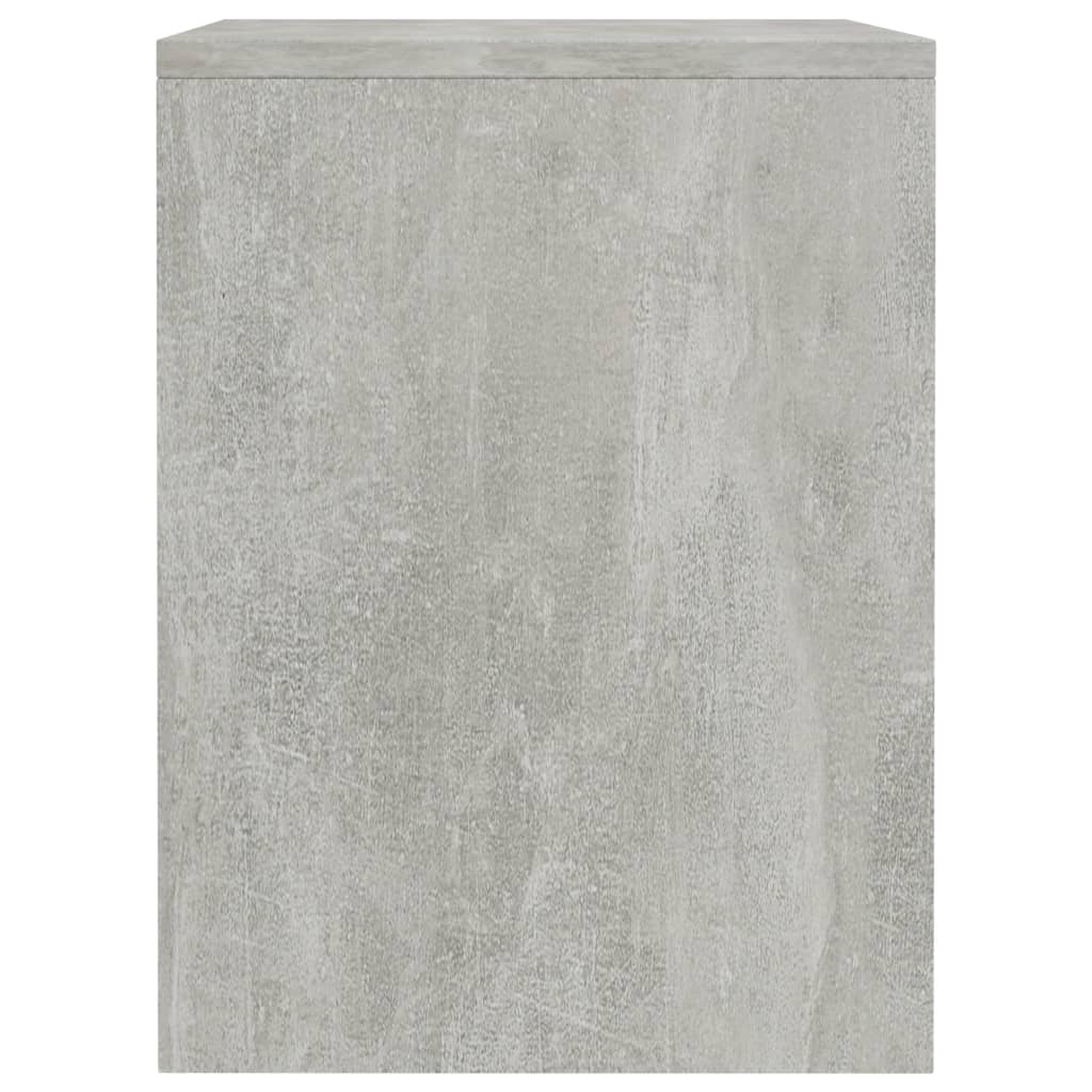 Bedside table 40x30x40cm made of wood, cement grey