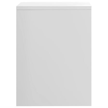 Bedside tables 2 pcs wood derivatives white glossy