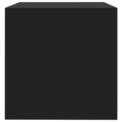 Bedside tables 2 pcs 40x30x30 cm black plywood