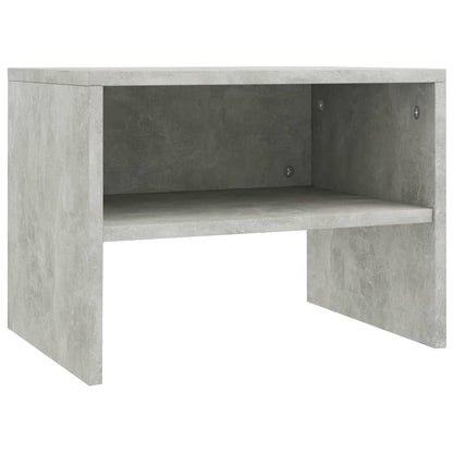 Bedside tables 2 pcs 40x30x30 cm grey plywood