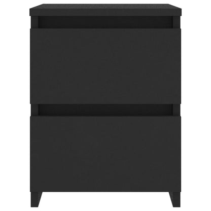 Bedside table 30x30x40 cm black plywood