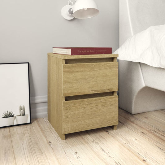 Bedside table 2 pcs 30x30x40 cm countertop in Sonoma oak