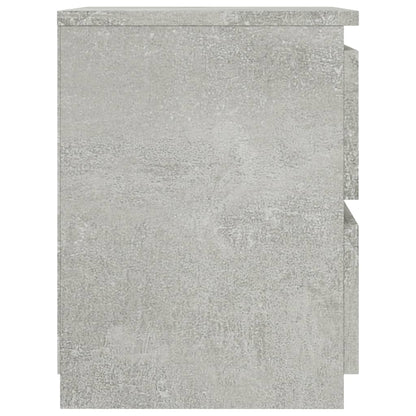 Bedside table 30x30x40 cm cement grey plywood