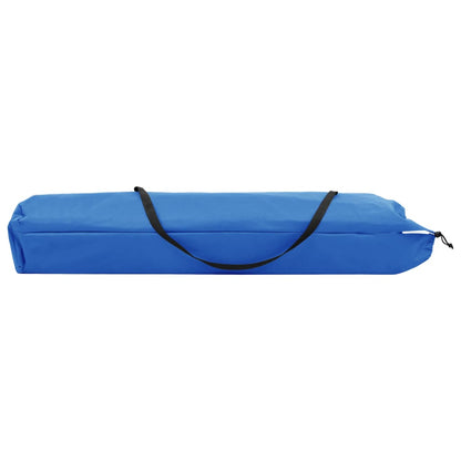 2 person folding sun lounger/bed in blue steel