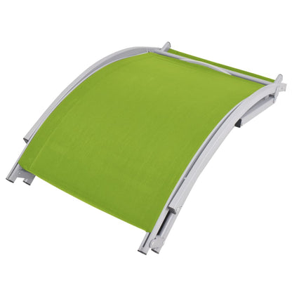 Folding sun loungers 2 pcs textilene green