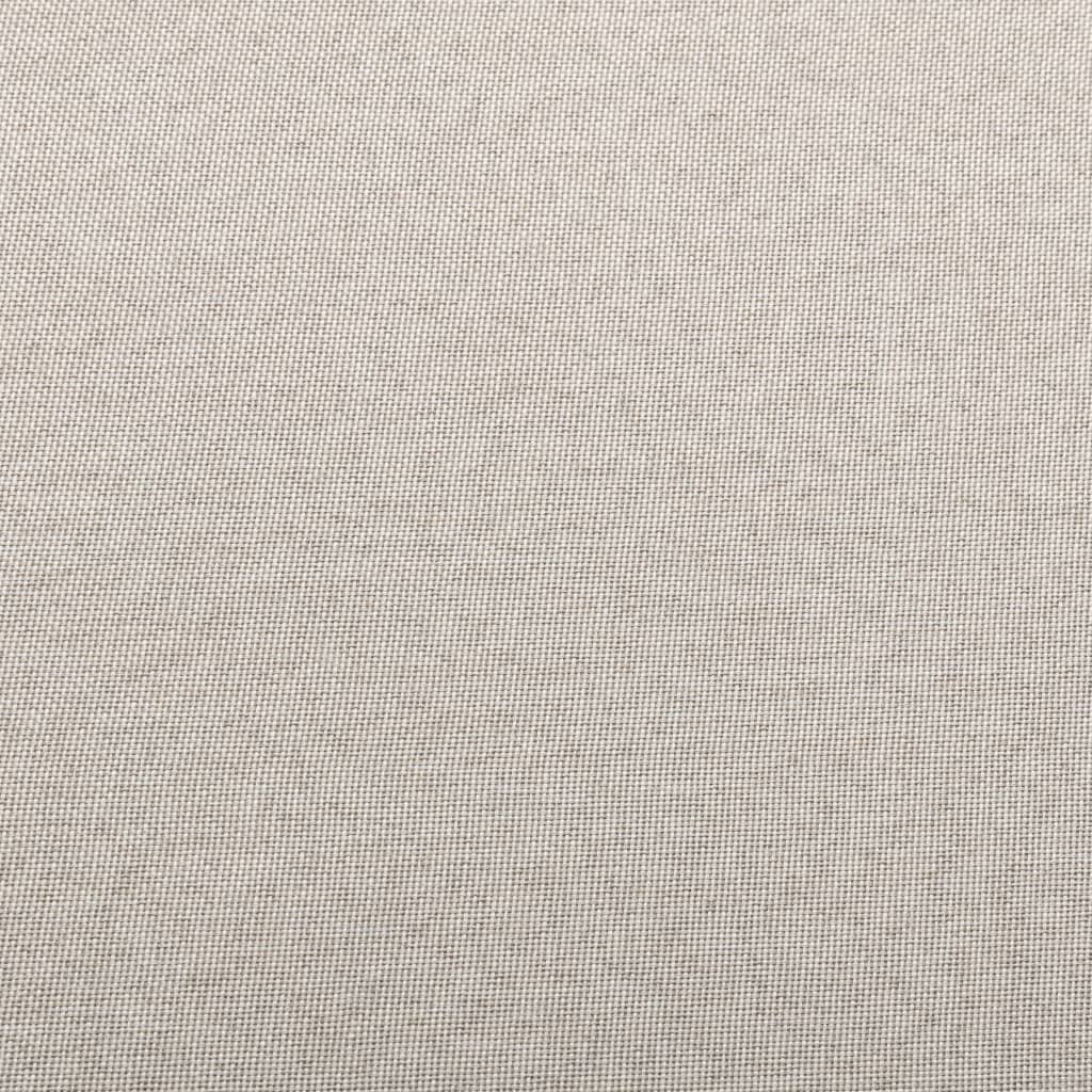 Sofá de centro seccional c/ almofadão tecido creme