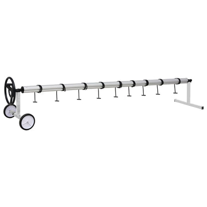 Enrolador para cobertura de piscina com base em aço inoxidável